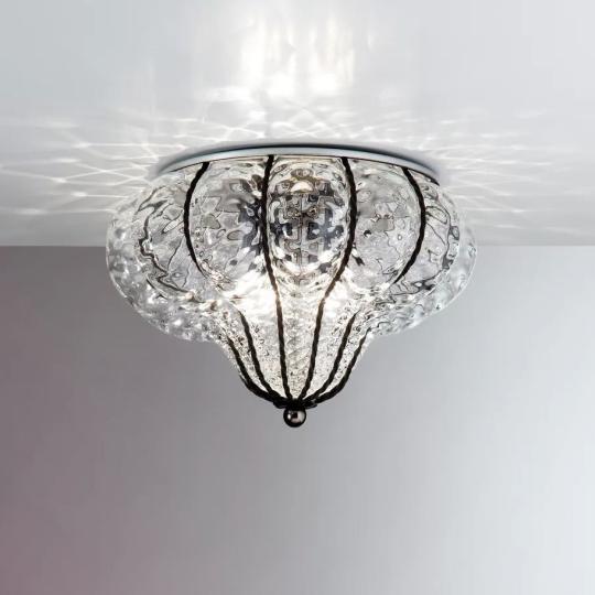 murano sklo lampa rucne robena jedinecna stropna lampa s nizkou vyskou klasicka kuchyna predsien luxusna elegantna osvetlenie.jpg
